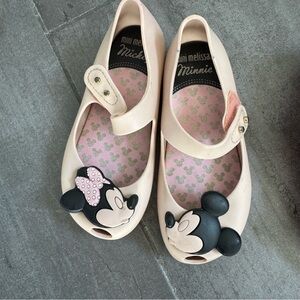 Mini Melissa Cream Minnie Mouse Dress Shoes